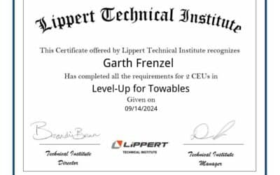 received training: lippert’s level-up system for towables